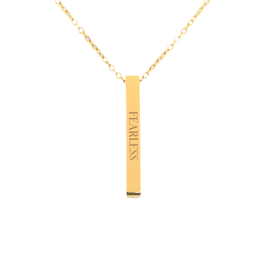 Fearless | Engraved Necklace