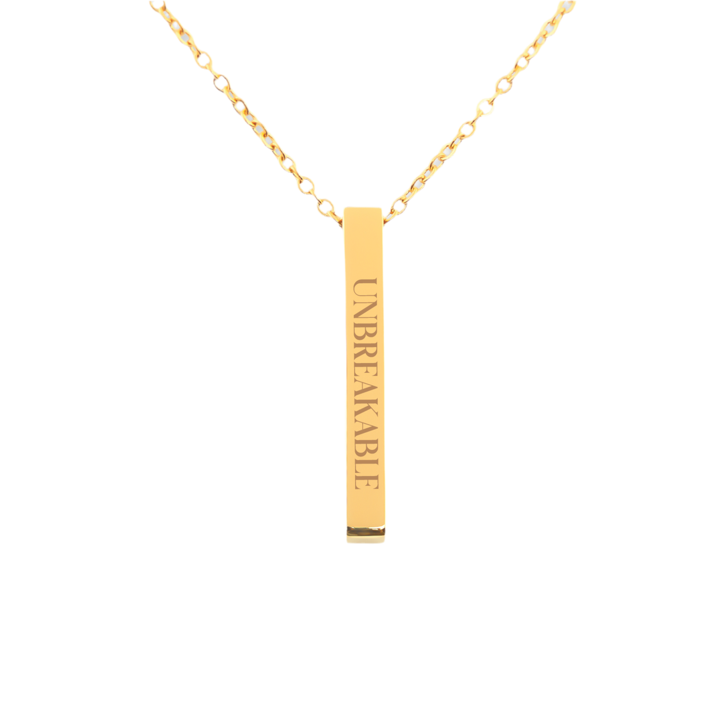 Unbreakable | Engraved Necklace