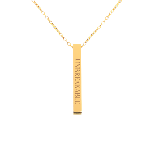 Unbreakable | Engraved Necklace