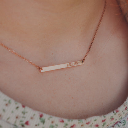 RESILIENT | AFFIRMATION NECKLACE