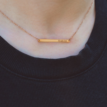 FEARLESS | AFFIRMATION NECKLACE