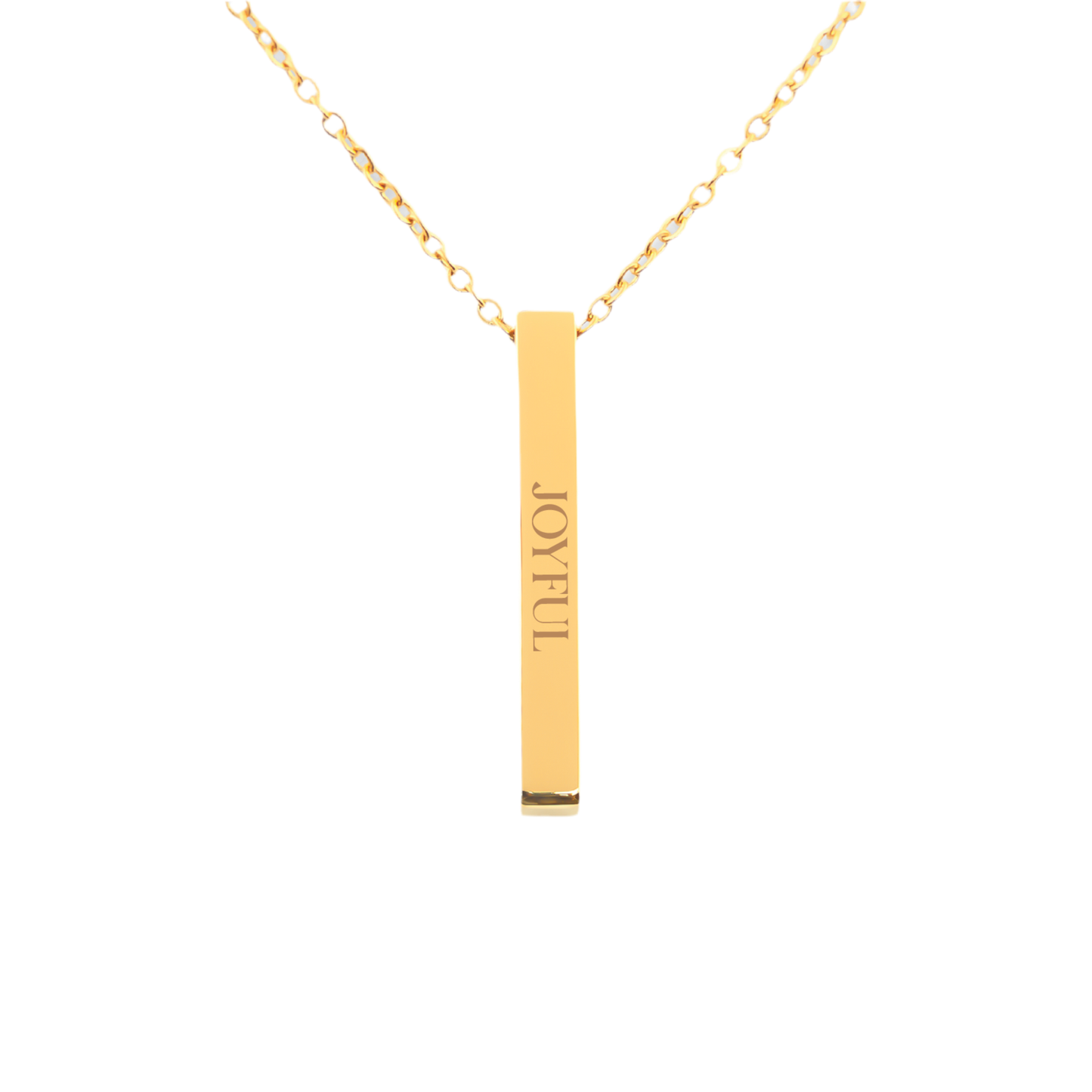 Joyful | Engraved Necklace