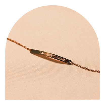 I AM UNBREAKABLE. | STATEMENT BRACELET