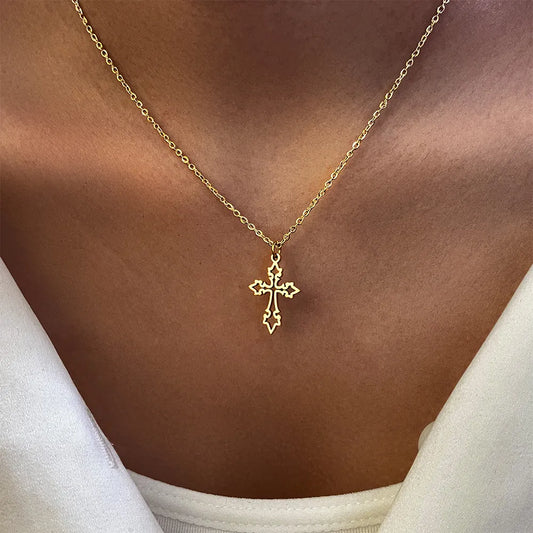 Sophisticated Cross Necklace