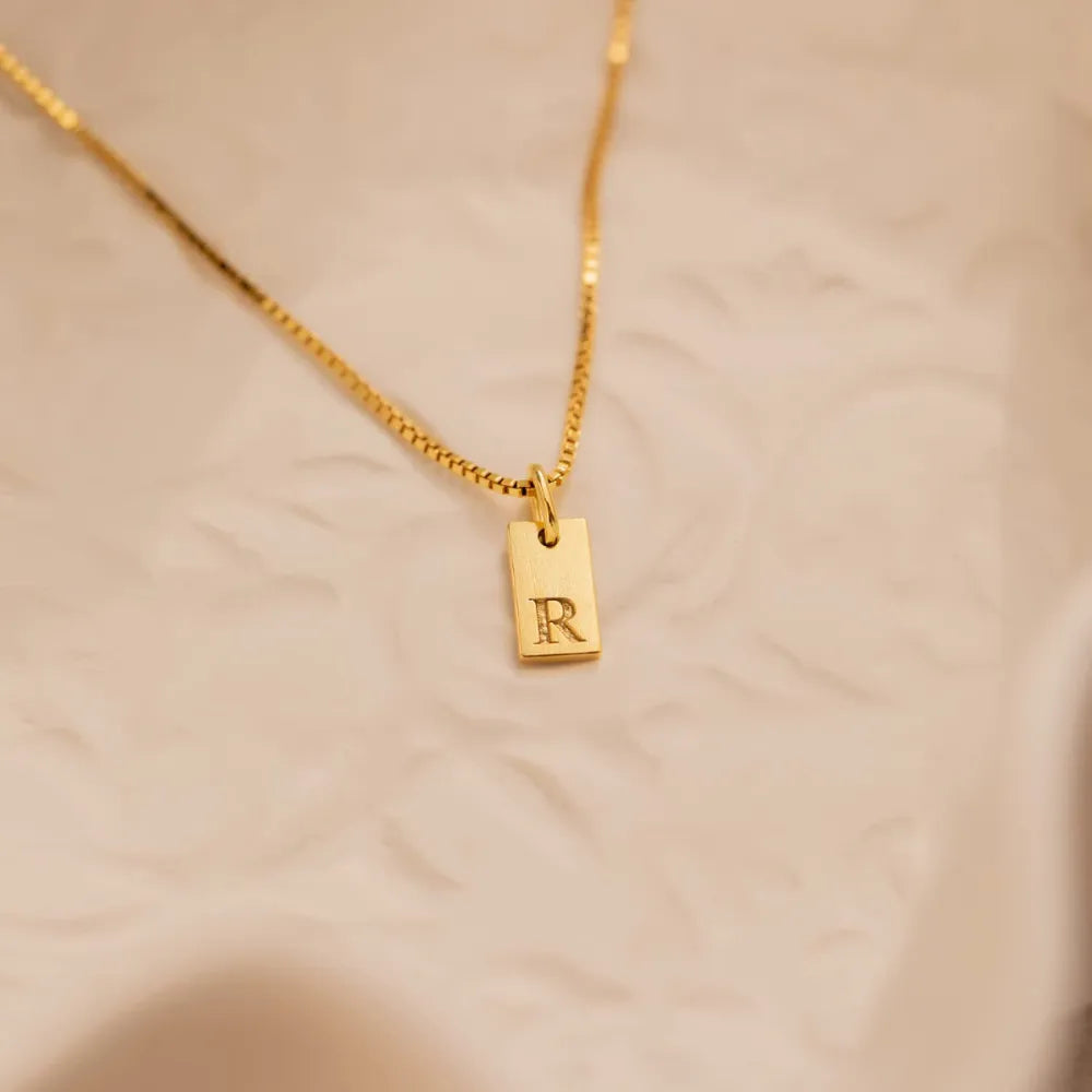 Letter Pendant Necklace